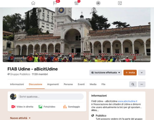 Fiab Udine Facebook